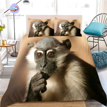 Housse de Couette Singe Penseur